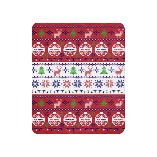 FOX News Holiday Sherpa Blanket-4