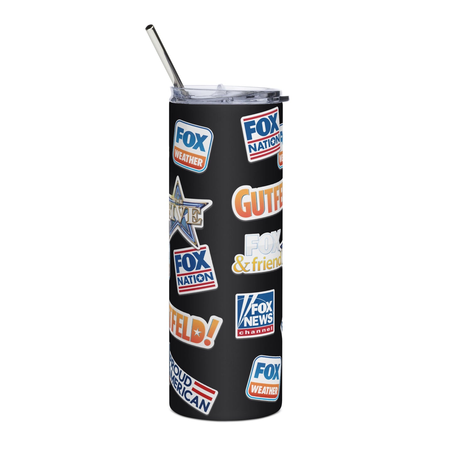 FOX News Logos Stainless Steel Tumbler