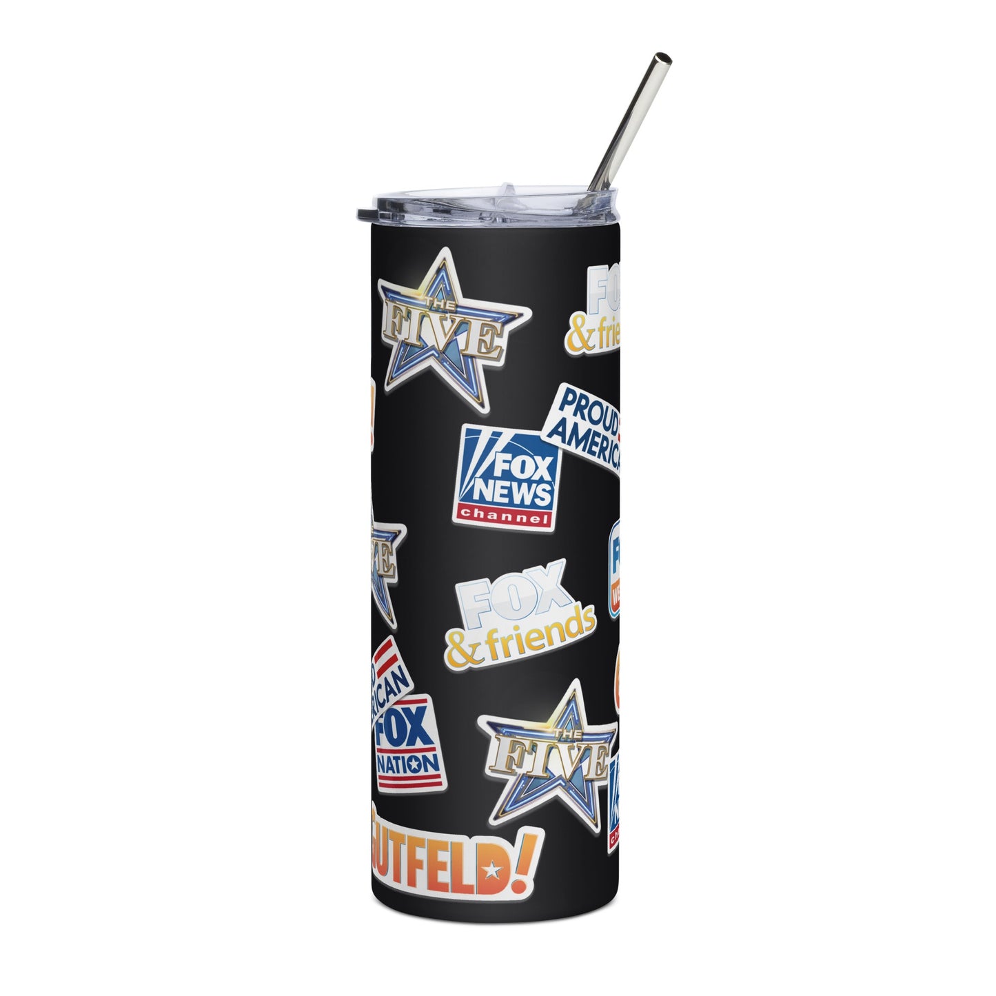 FOX News Logos Stainless Steel Tumbler