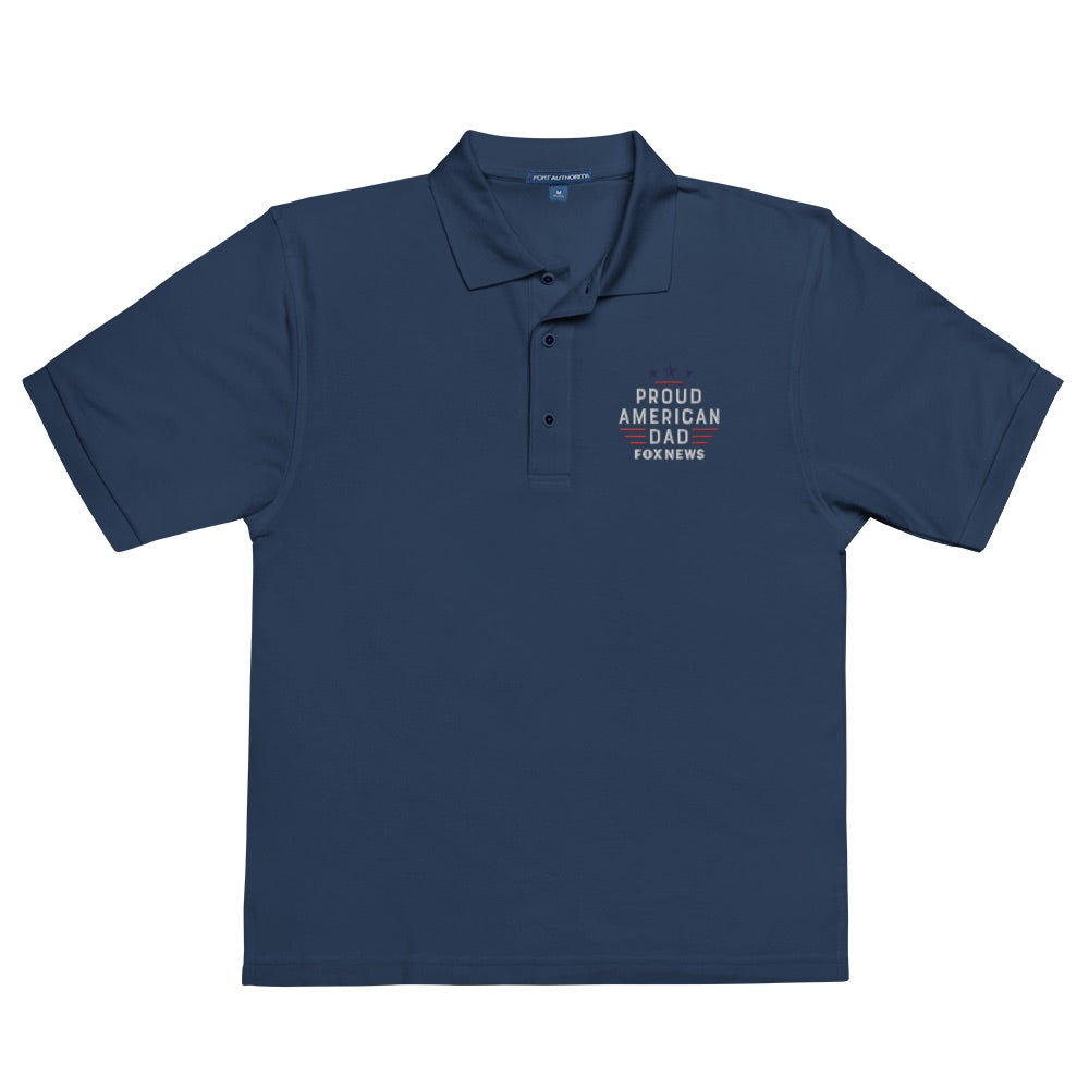 FOX News Proud American Dad Embroidered Polo Shirt