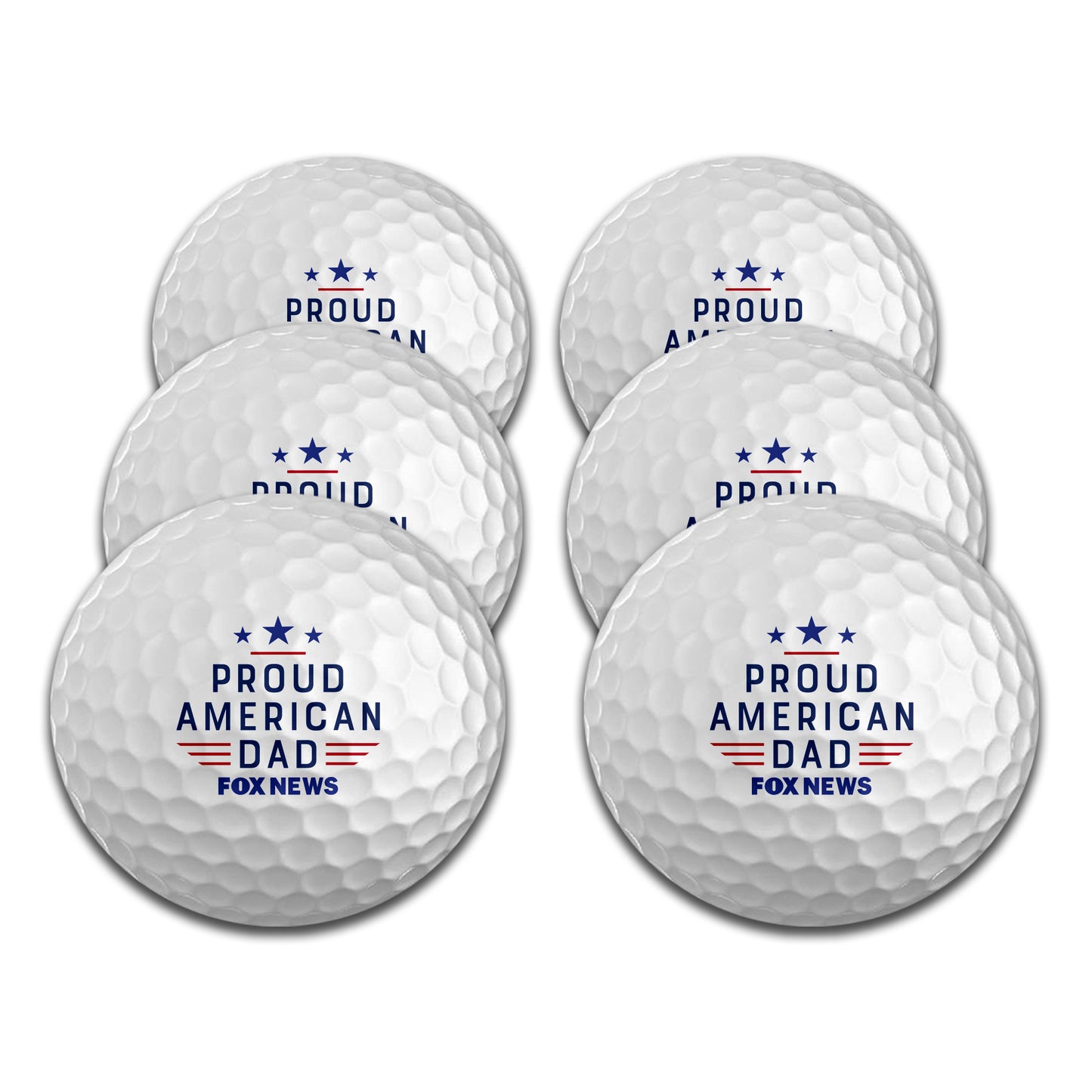 FOX News Proud American Dad Golf Balls – Set of 6