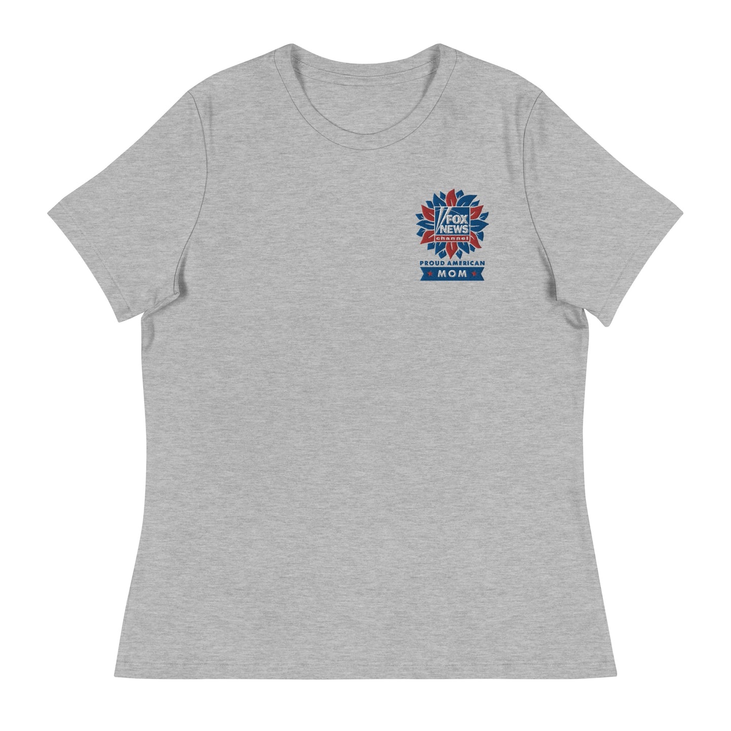 FOX News Proud American Mom Embroidered T-Shirt