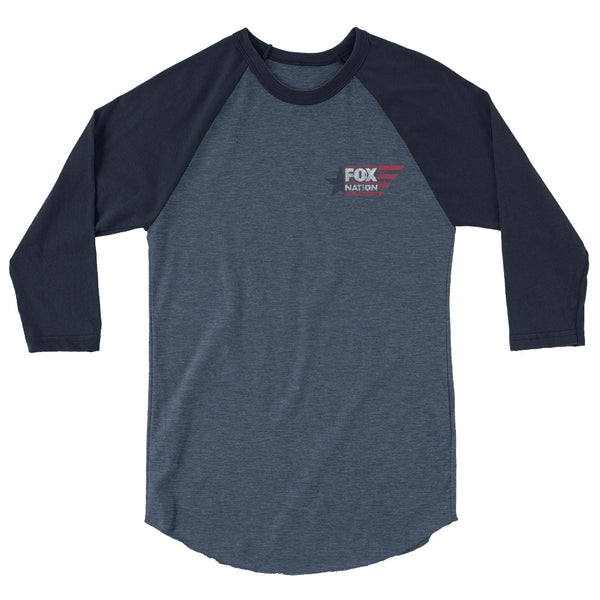 Fox Nation Logo 3/4 Sleeve Raglan Shirt