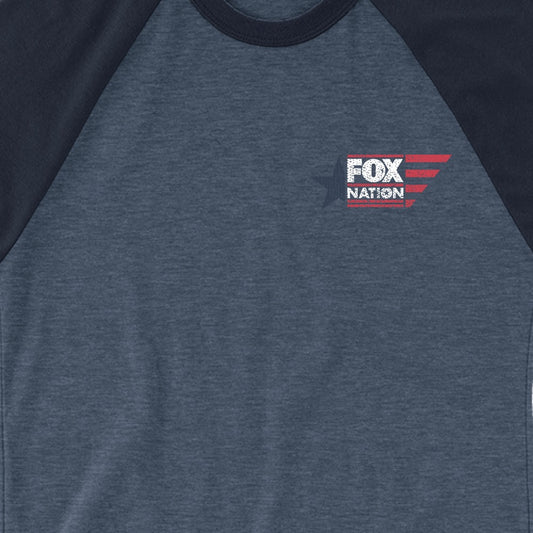 FOX Nation Logo 3/4 Sleeve Raglan Shirt