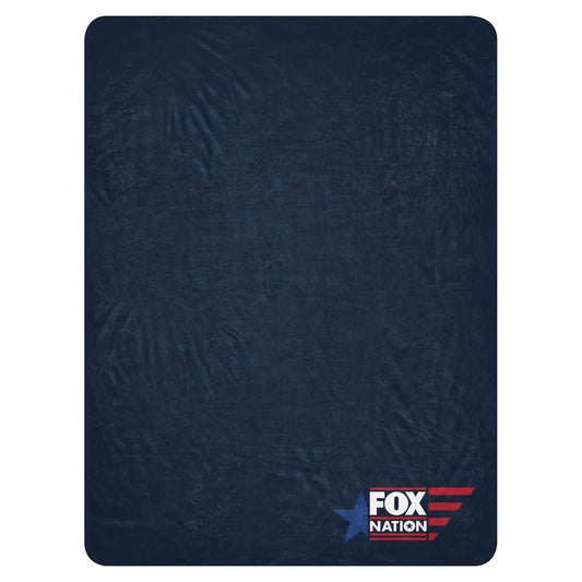 FOX Nation Logo Sherpa Blanket