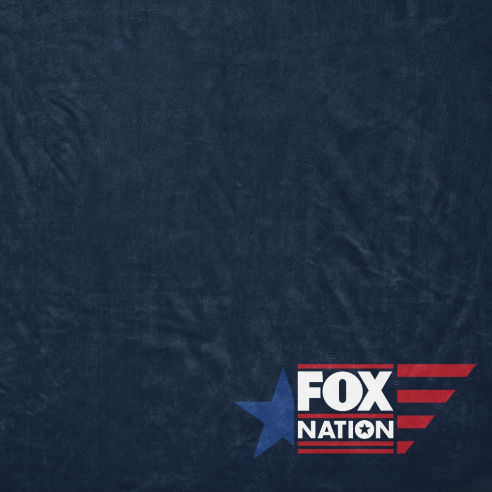 FOX Nation Logo Sherpa Blanket