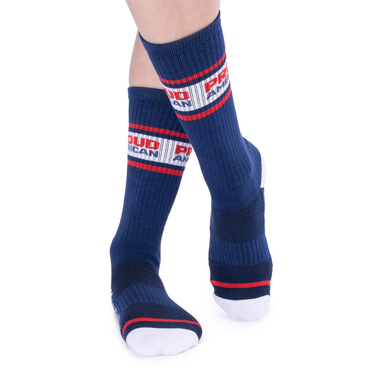 FOX News Proud American Athletic Socks (White)
