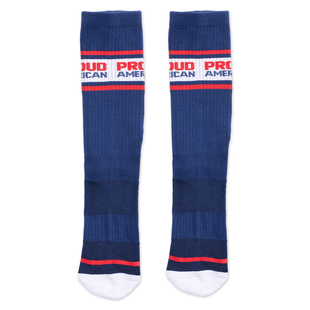 FOX News Proud American Athletic Socks (White)