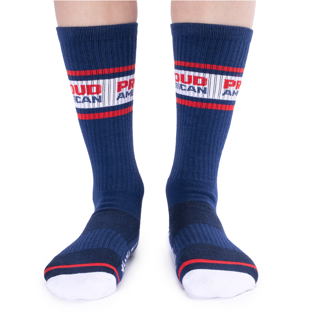 FOX News Proud American Athletic Socks (White)