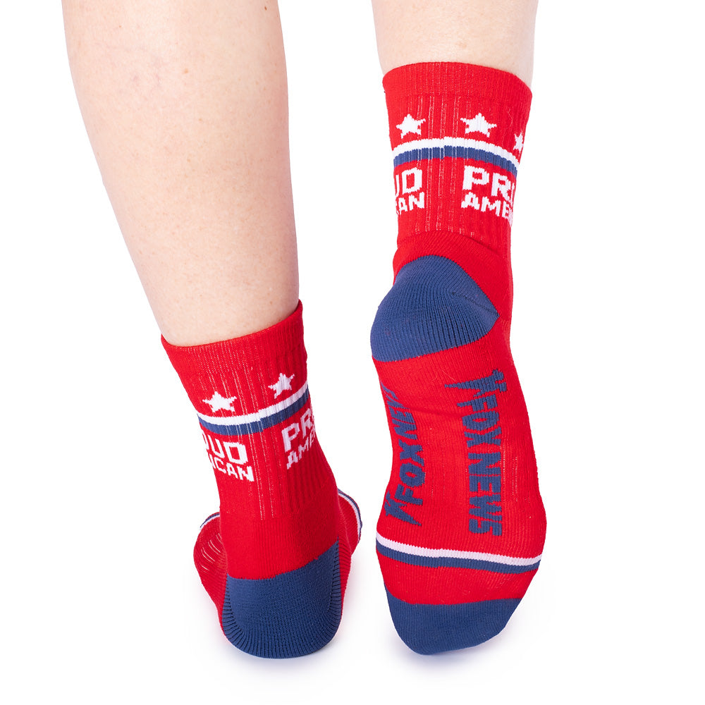 FOX News Proud American Midi Socks (Red)