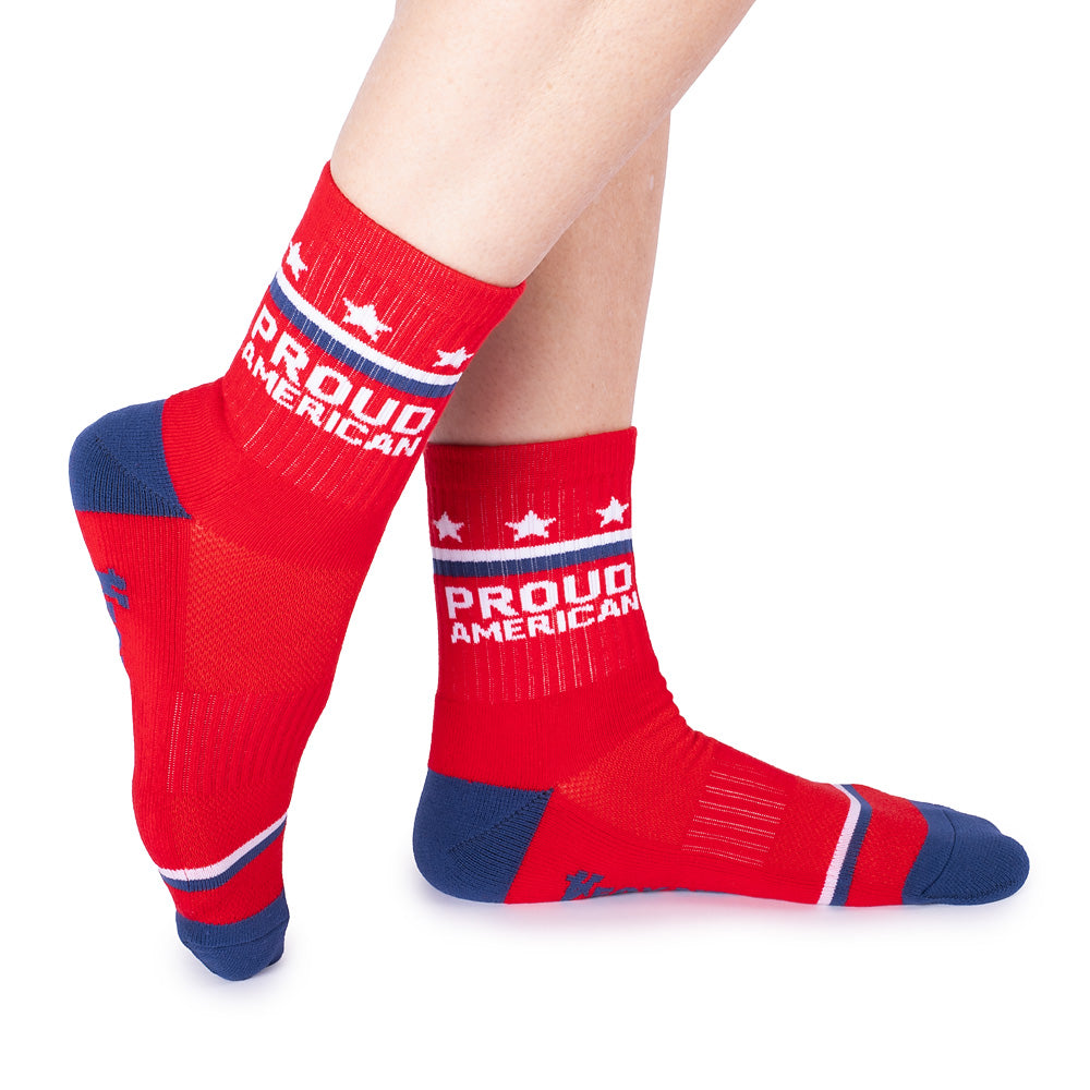 FOX News Proud American Midi Socks (Red)