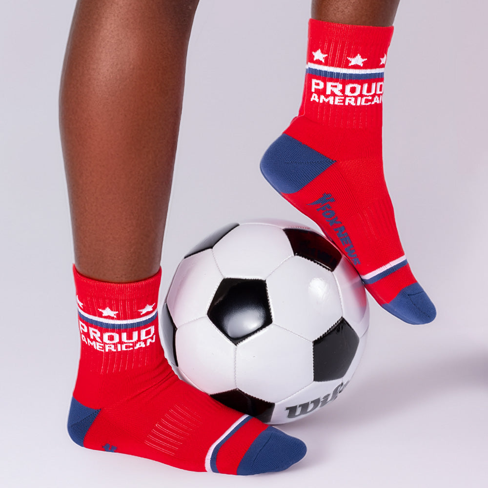 FOX News Proud American Midi Socks (Red)