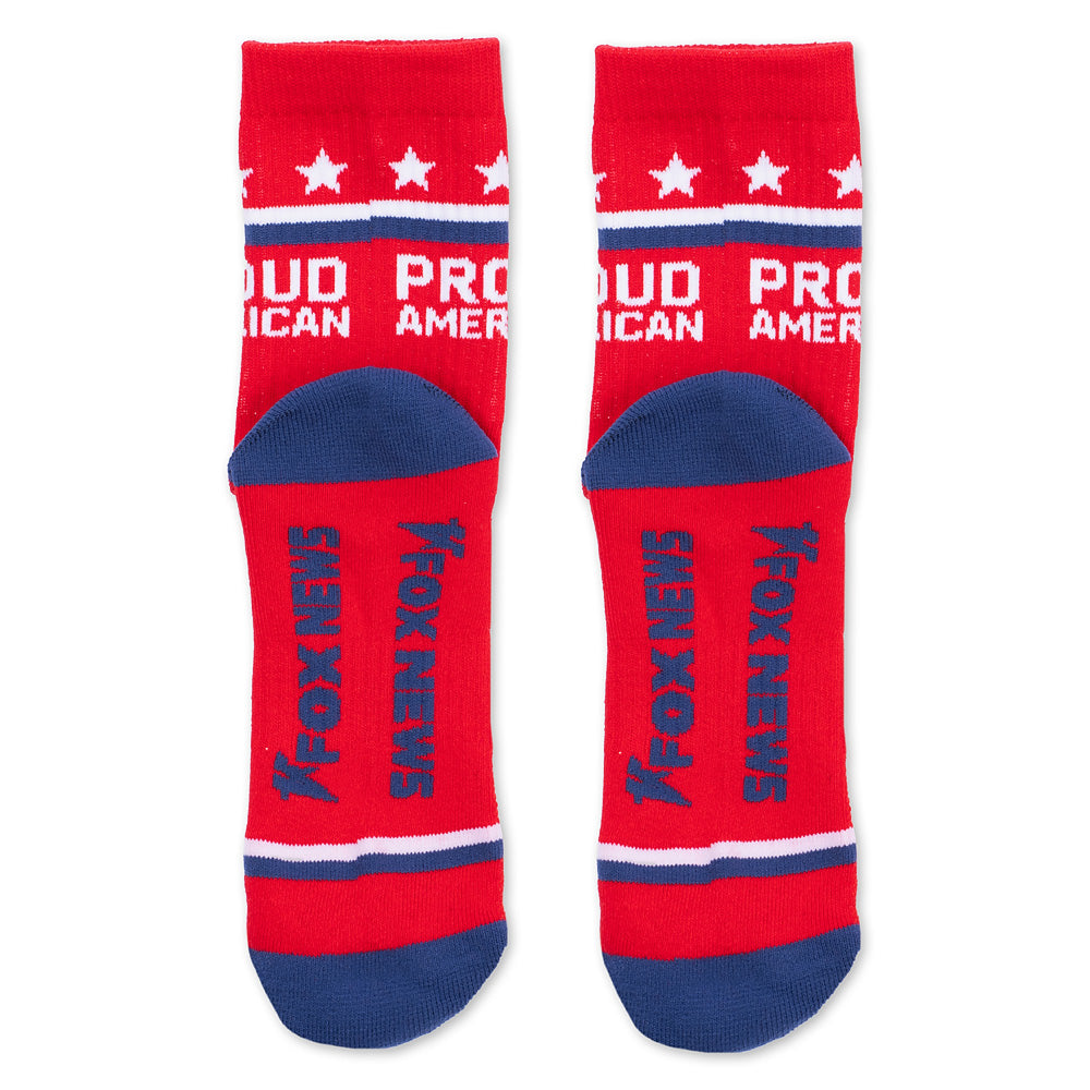 FOX News Proud American Midi Socks (Red)