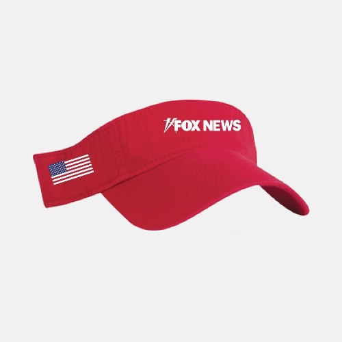 Fox News Visor-Red Red