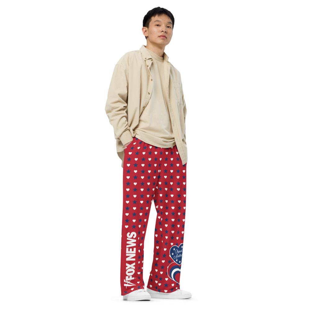 FOX News Proud American Hearts And Stars Lounge Pants
