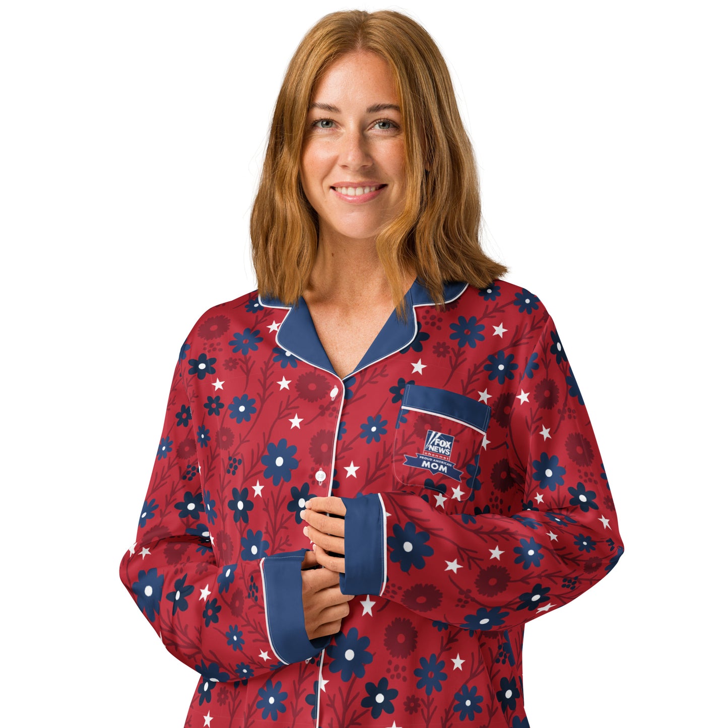 FOX News Proud American Mom Long Sleeve Pajama Top