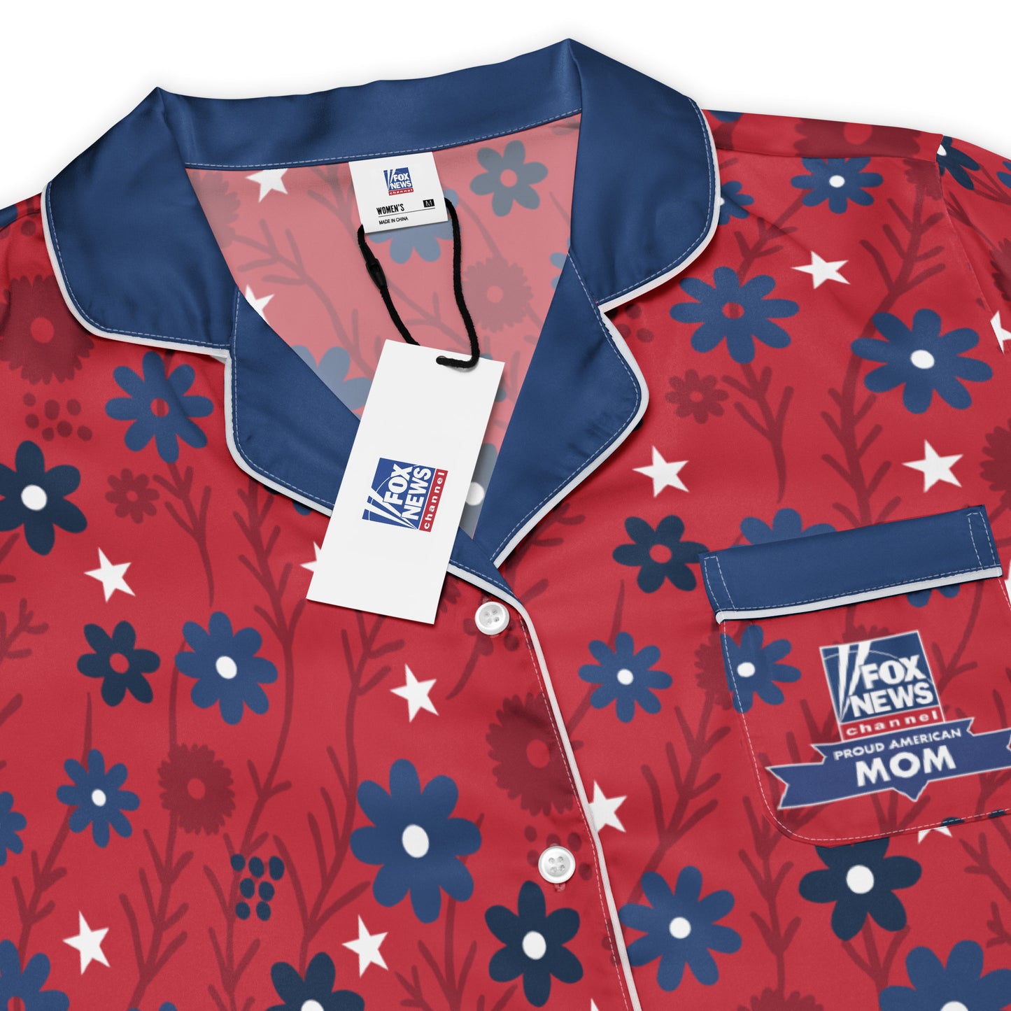 FOX News Proud American Mom Short Sleeve Pajama Top