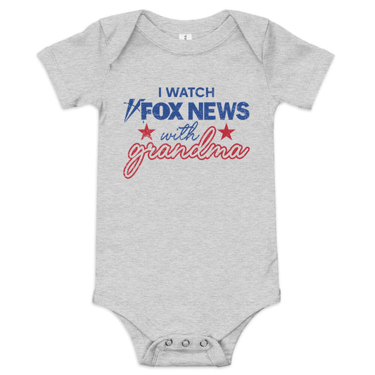 FOX News I Watch with Grandma Baby Bodysuit