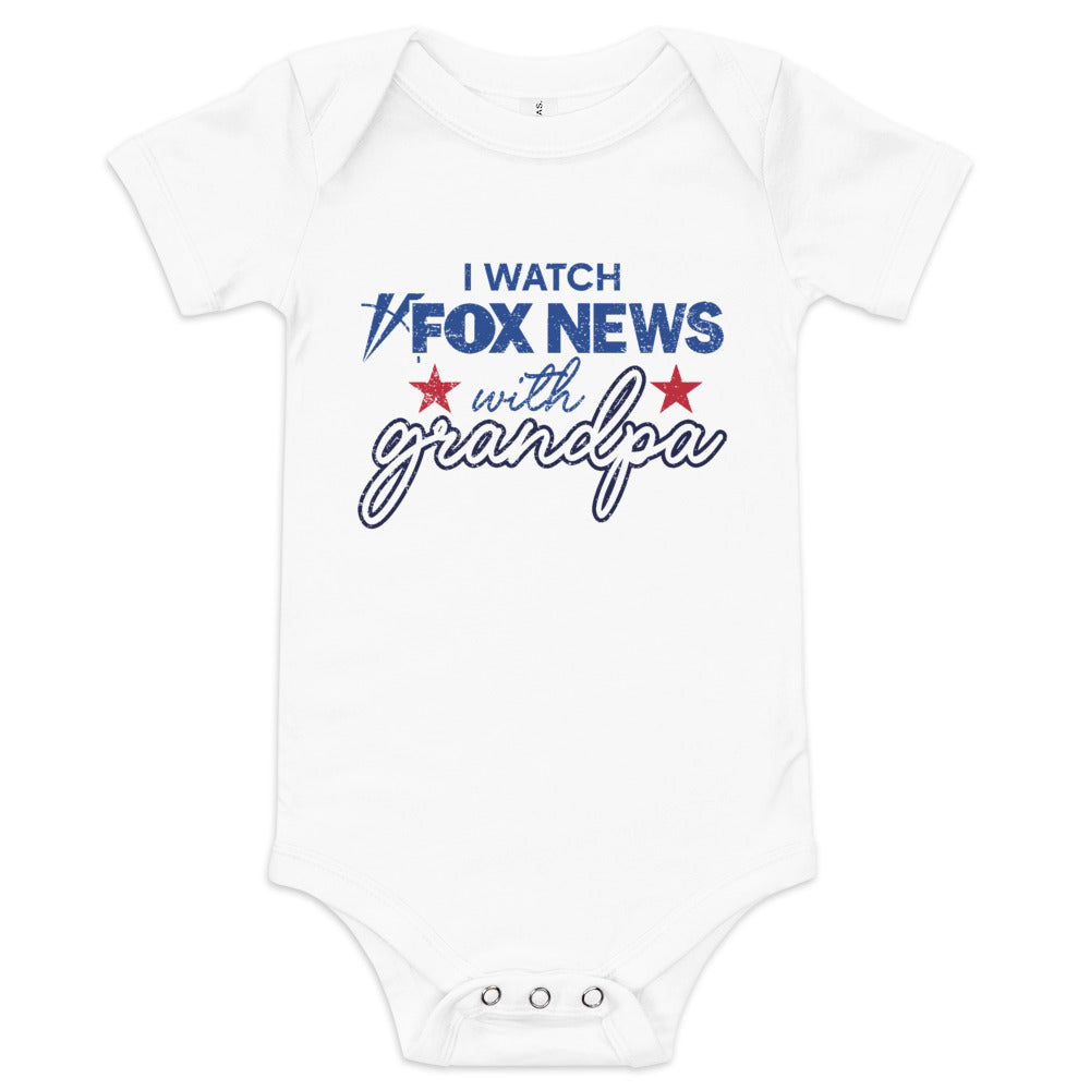 FOX News I Watch with Grandpa Baby Bodysuit