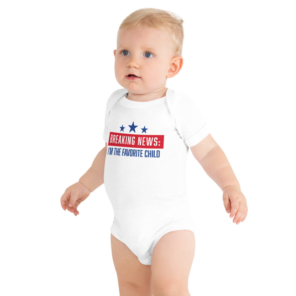 Fox News Breaking News Baby Bodysuit