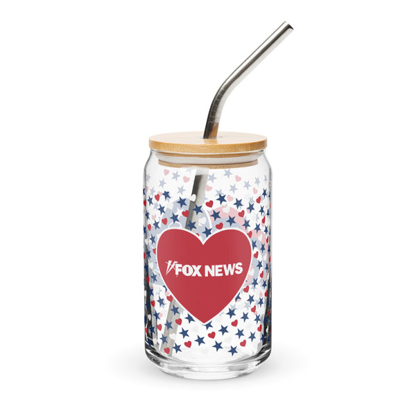 ❤️レア❤️シェイプハート❤️クリスタル❤️デキャンタ❤️空ボトル❤️空瓶❤️空き瓶❤️美品❤️ FOX News Proud American Hearts And Stars Can Shaped Glass