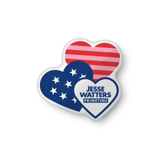 Jesse Watters Primetime Hearts Pillow