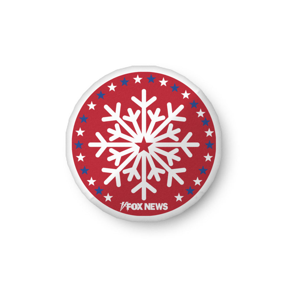 FOX News Holiday Snowflakes Pillow