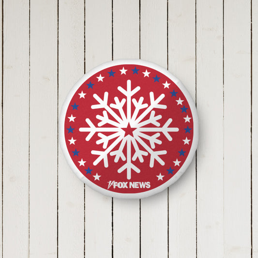 FOX News Holiday Snowflakes Pillow