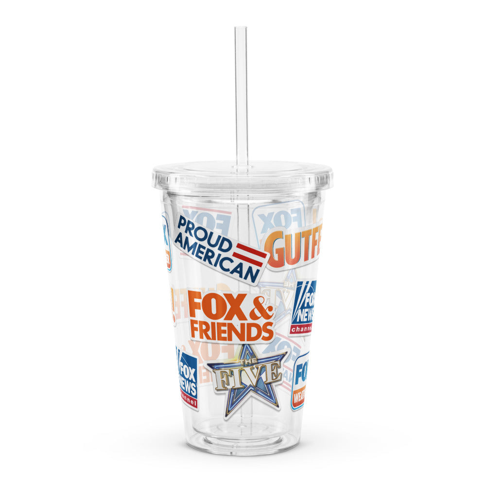 FOX News Logos 16 oz. Plastic Tumbler