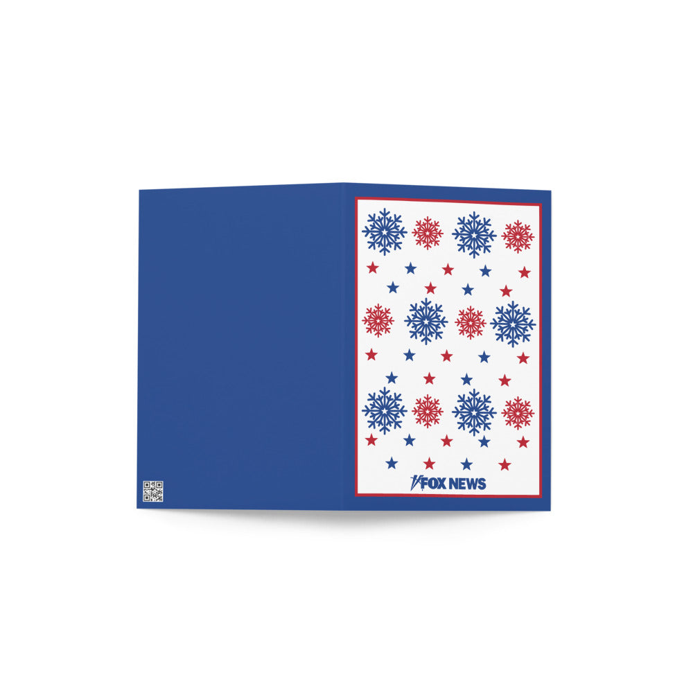 FOX News Holiday Snowflakes Greeting Card