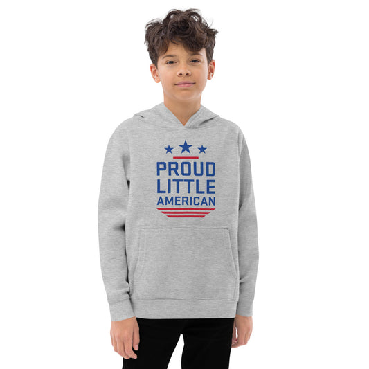 Fox News Proud Little American Kids Hoodie Athletic Heather-2