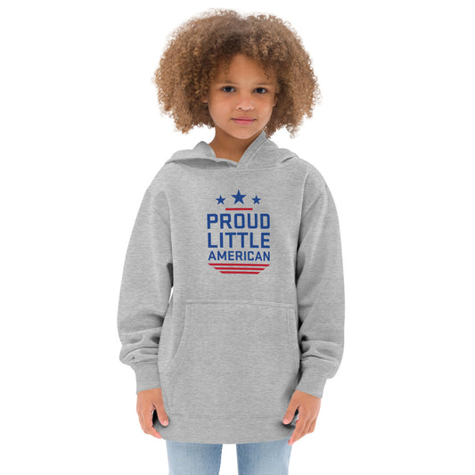 Fox News Proud Little American Kids Hoodie Athletic Heather-4