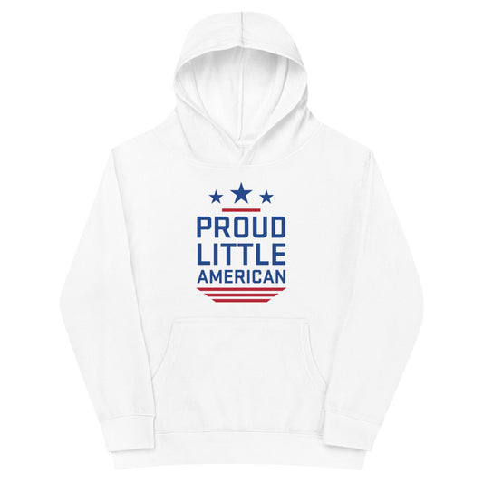 Fox News Proud Little American Kids Hoodie Athletic Heather-6