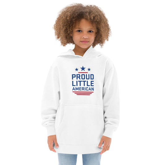 Fox News Proud Little American Kids Hoodie Athletic Heather-10