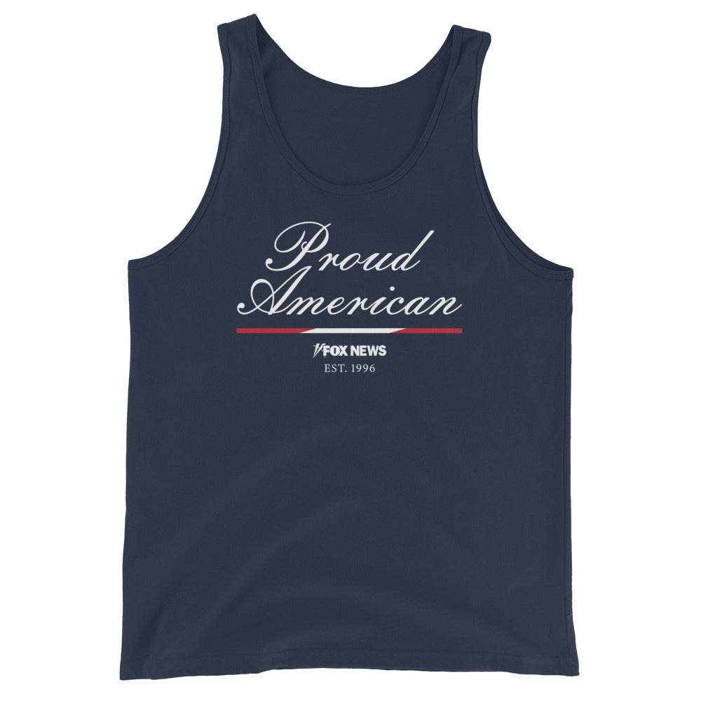 FOX News Unisex Tank Top Proud American Navy