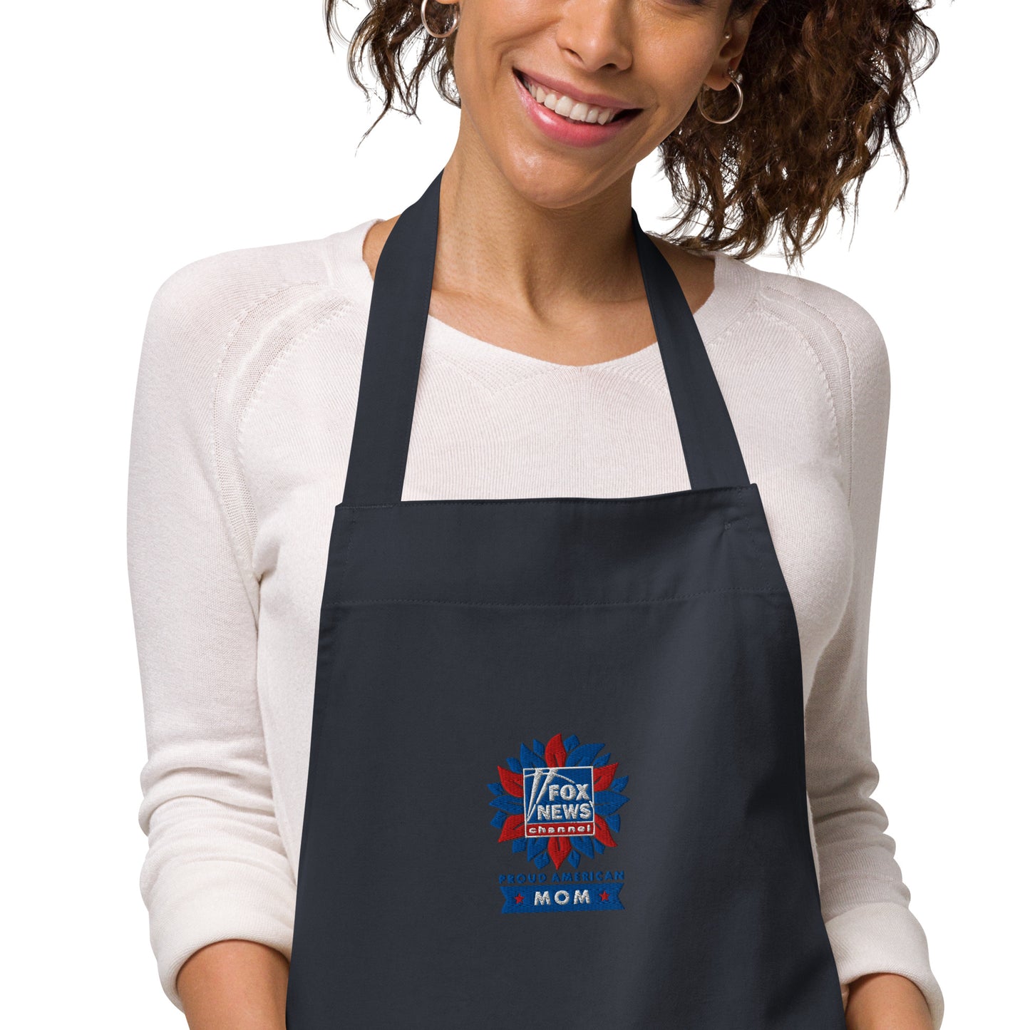 FOX News Proud American Mom Embroidered Apron