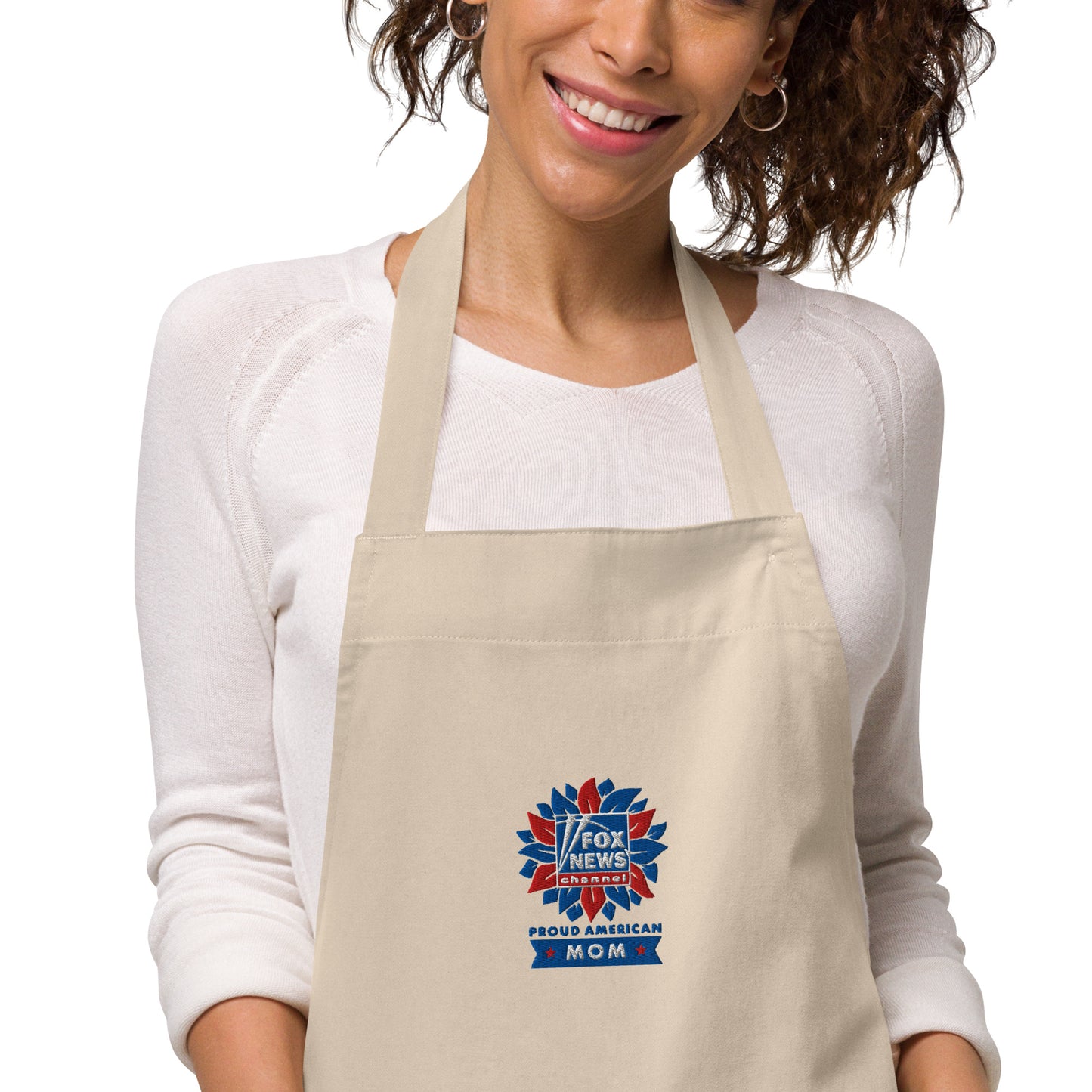 FOX News Proud American Mom Embroidered Apron