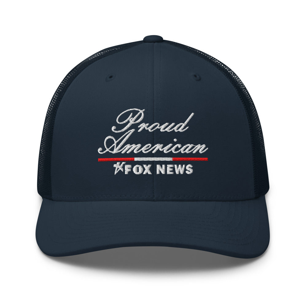 FOX News Proud American Trucker Hat Navy