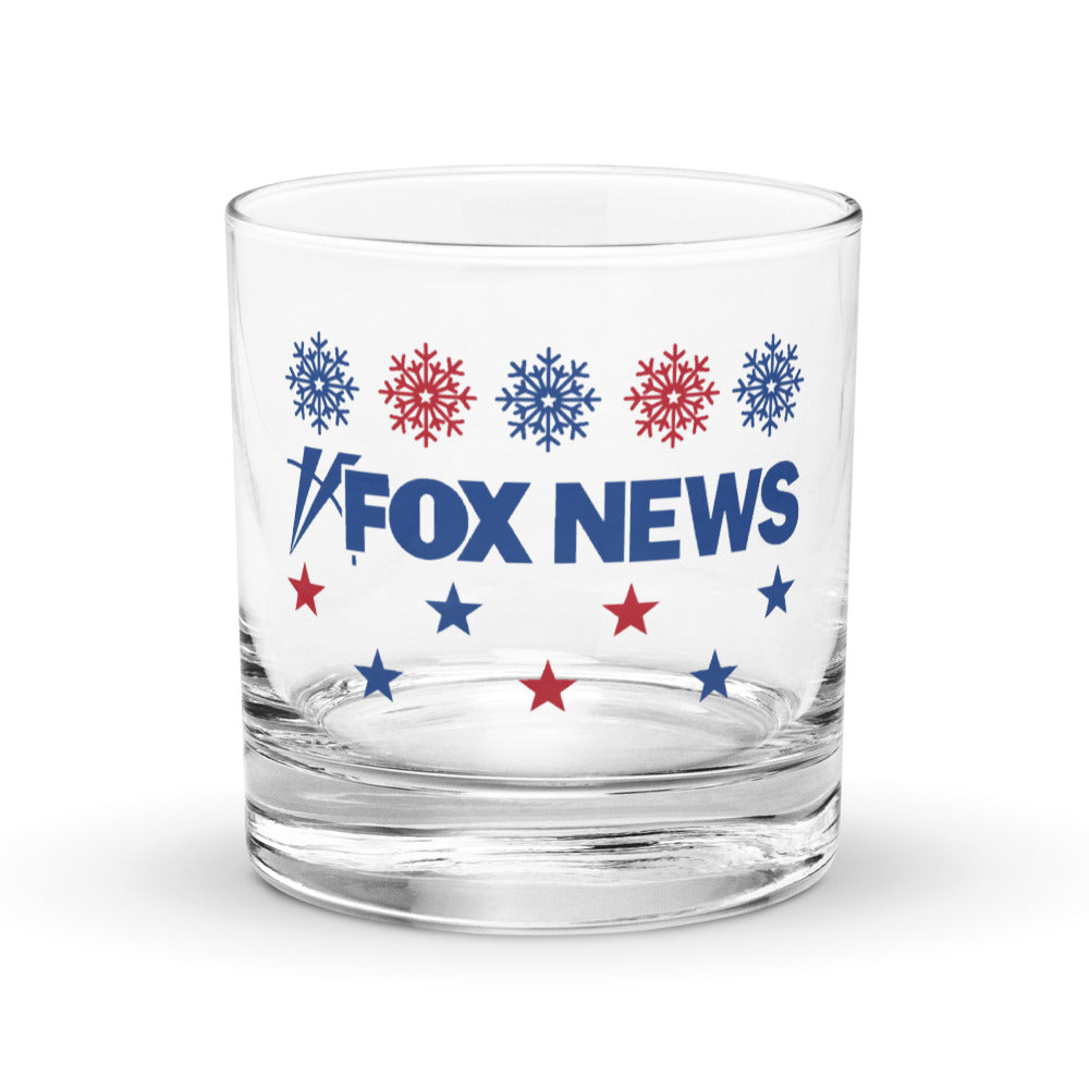 FOX News Holiday Rocks Glass 