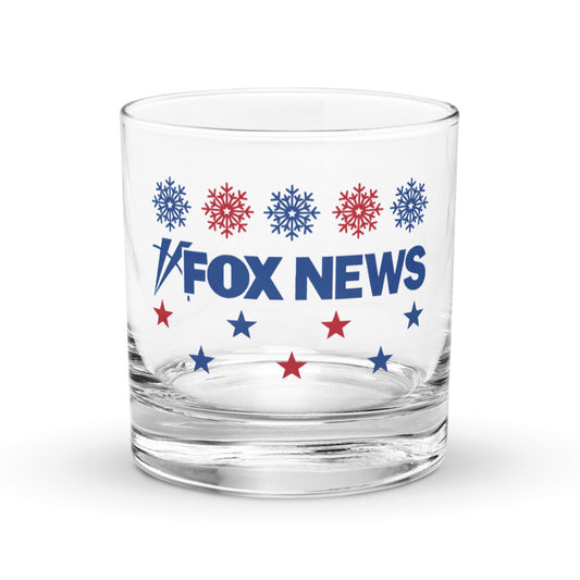 FOX News Holiday Rocks Glass 