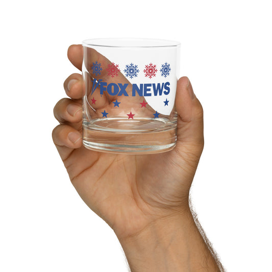 FOX News Holiday Rocks Glass -2