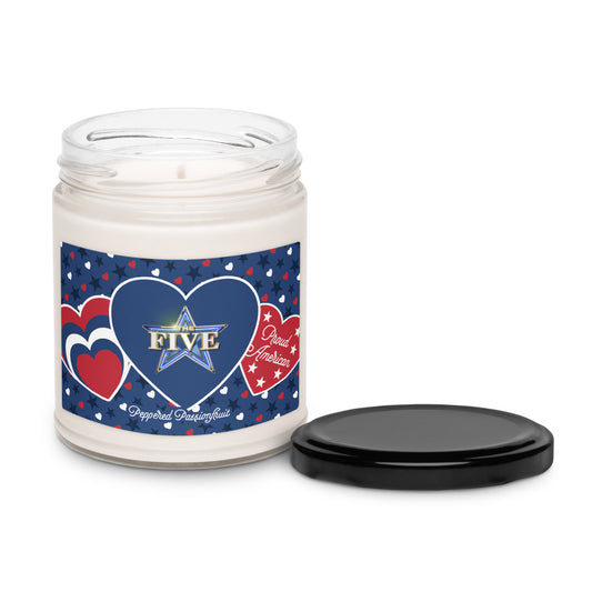 The Five Proud American Hearts And Stars Candle