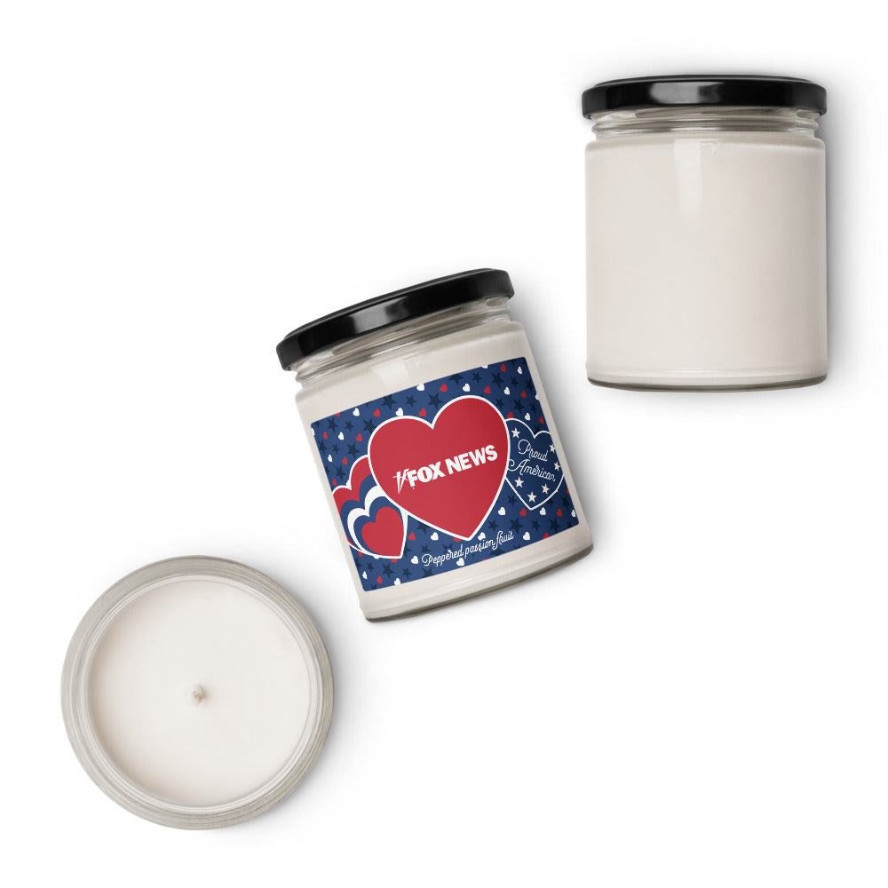 FOX News Proud American Hearts And Stars Candle