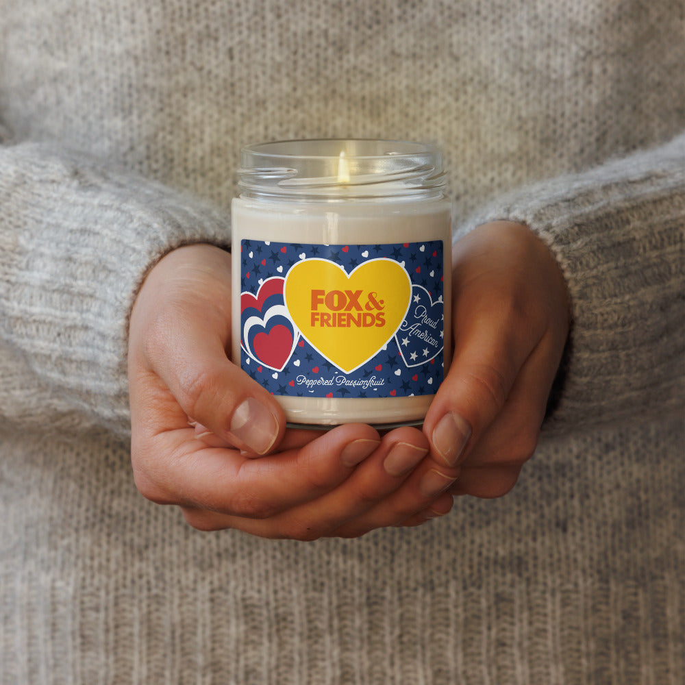 FOX & Friends Proud American Hearts And Stars Candle