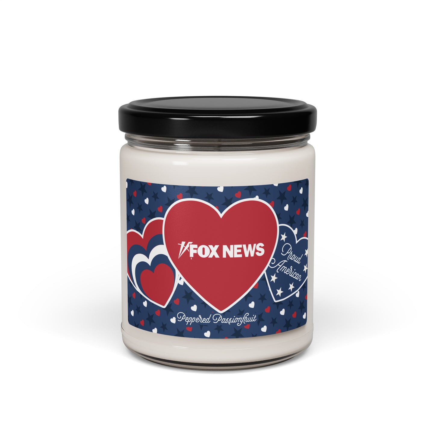 FOX News Proud American Hearts And Stars Candle