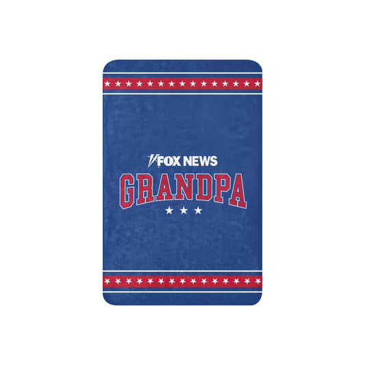 Fox News Grandpa Sherpa Blanket 37 in x 57 in