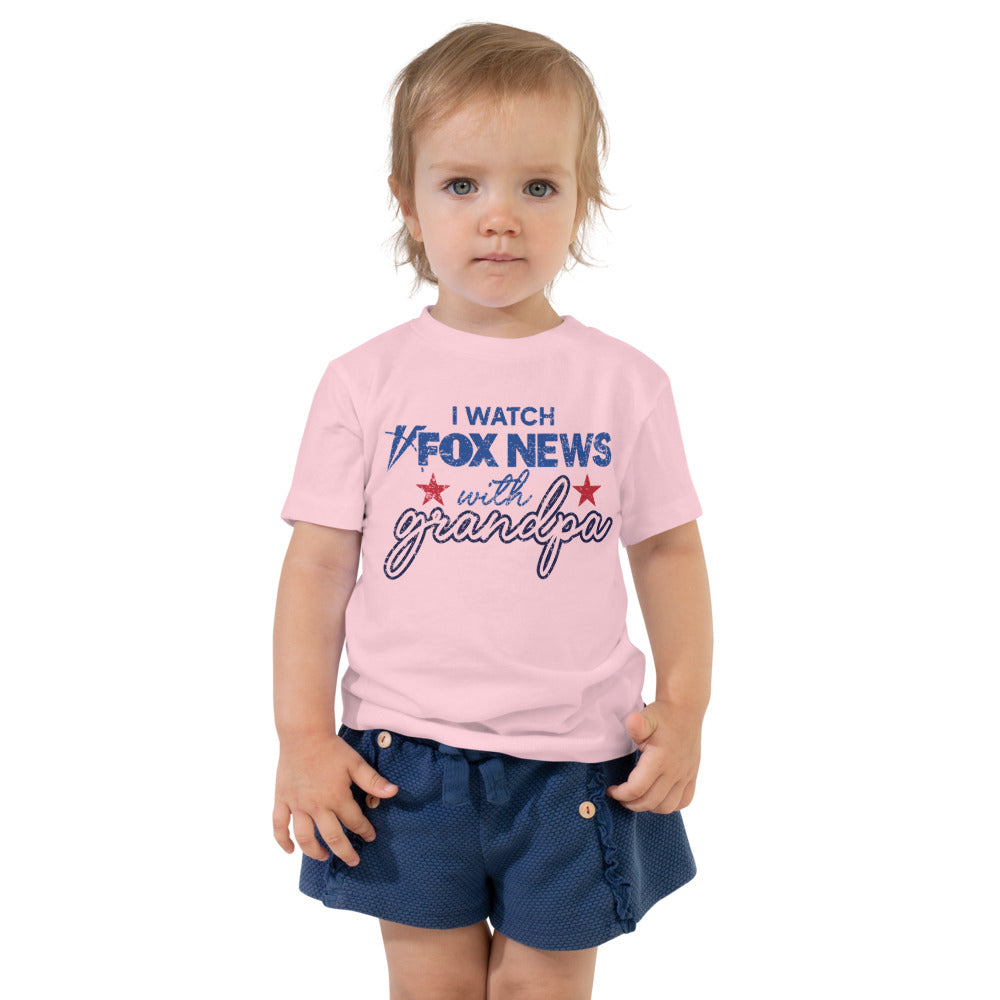 FOX News I Watch with Grandpa Toddler Shirt