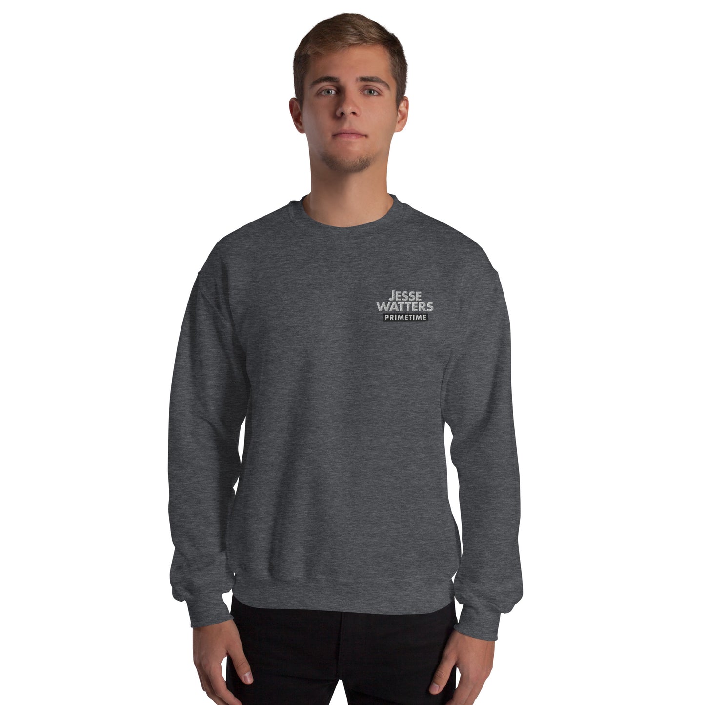 Jesse Watters Primetime Embroidered Logo Crewneck