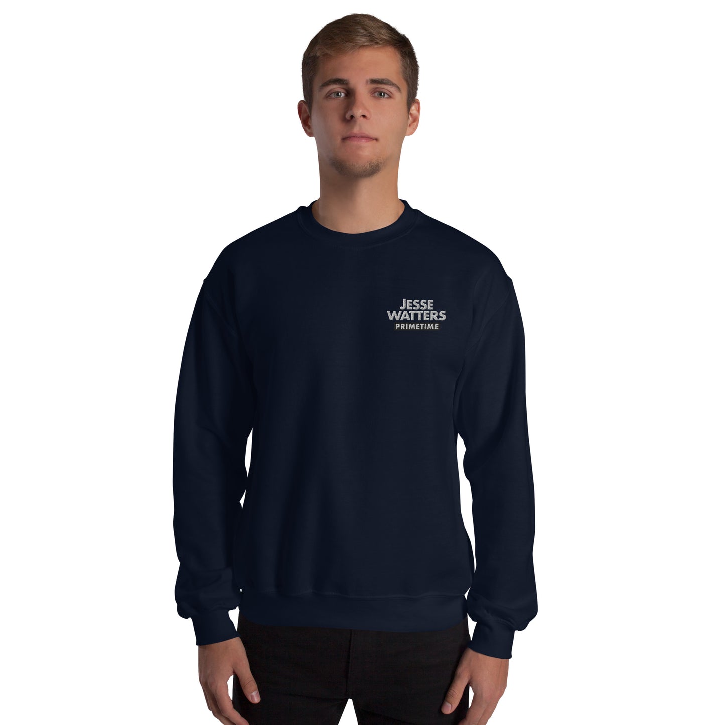 Jesse Watters Primetime Embroidered Logo Crewneck