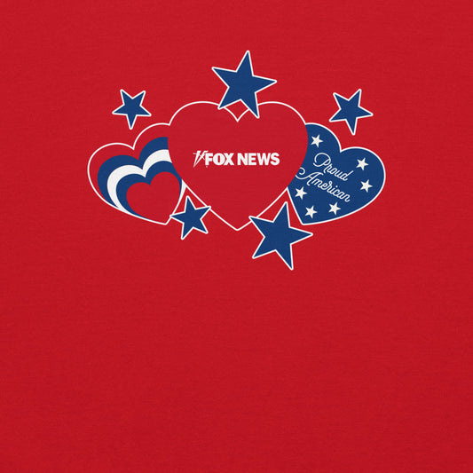 FOX News Proud American Hearts And Stars Sweatshirt